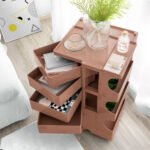 ArtissIn Storage Trolley Bedside Table 5 Tier Cart Boby Replica Pink - Image 5