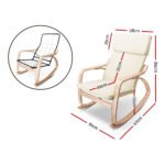 Artiss Rocking Armchair Nursing Bentwood Aero - Image 2