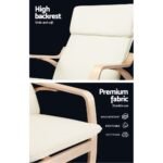 Artiss Rocking Armchair Nursing Bentwood Aero - Image 4