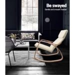Artiss Rocking Armchair Nursing Bentwood Aero - Image 5