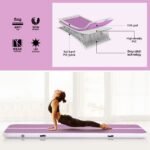 Everfit 3M Air Track Gymnastics Tumbling Exercise Yoga Mat W/ Pump Inflatable Purple - Image 4