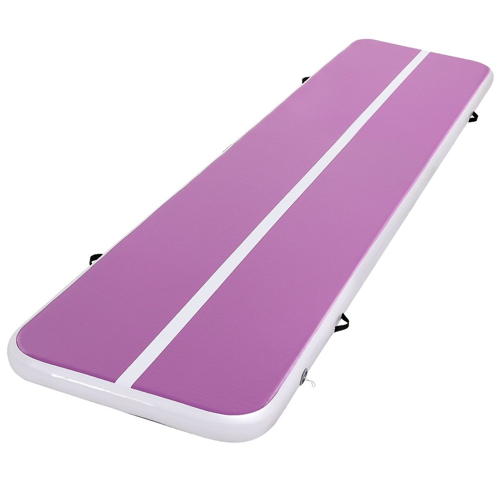 ATM-4-1-01M-PU-202505011200-00 Everfit 4M Air Track Gymnastics Tumbling Exercise Cheerleading Mat Inflatable Purple - Image 1