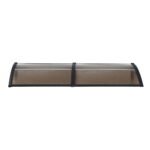 Instahut Window Door Awning 0.8mx2m Brown - Image 3