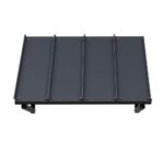 Instahut Window Door Awning Canopy 1mx1.2m Black Metal Frame - Image 3