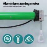 Instahut Retractable Folding Arm Awning Motorised Remoter Sunshade 2.5Mx2M Beige - Image 5