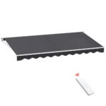 Instahut Retractable Folding Arm Awning Motorised Sunshade 4.5Mx2.5M Grey - Image 7