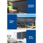 Instahut 2.7X2.5M Outdoor Blinds Awning Roll Down Canopy Retractable Outdoor Blinds Window Shade Grey - Image 6