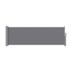 Instahut Side Awning Sun Shade Outdoor Blinds Retractable Screen 1X3M Grey - Image 3
