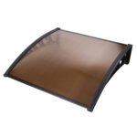 Instahut Window Door Awning 1mx1m Brown - Image 8
