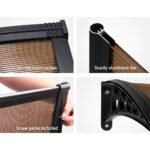 Instahut Window Door Awning 1mx1m Brown - Image 6