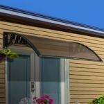 Instahut Window Door Awning 1mx1m Brown - Image 7