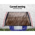 Instahut Window Door Awning 1mx1.2m Brown - Image 5