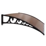Instahut Window Awning Door Canopy 1m x 2m Brown - Image 4