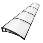 Instahut Window Door Awning 1mx4m Transparent - Image 8