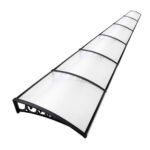 Instahut Window Door Awning 1mx6m Transparent Plastic Frame - Image 8