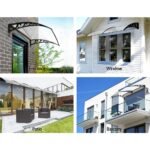 Instahut Window Door Awning 1mx6m Transparent Plastic Frame - Image 4