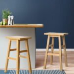 Artiss Bar Stools Kitchen Counter Stools Wooden Chairs Natural x2 - Image 7