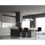 Artiss 4x Bar Stools Leather Gas Lift Brown - Image 6