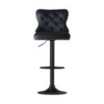 Artiss 4x Velvet Bar Stool Adjustable Height Nailhead Trim Kitchen Counter Stool - Image 3