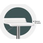 Artiss 4x Bar Stools Faux Leather Chair White - Image 3