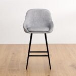 Artiss 2x Bar Stools Upholstered Stool Counter Seat Kitchen Dining Chairs - Image 4