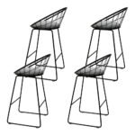 Artiss 4x Bar Stools Padded Seat Metal - Image 3