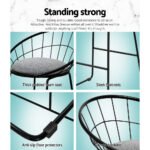 Artiss 4x Bar Stools Padded Seat Metal - Image 6