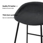 Artiss 2x Bar Stools Kitchen Dining Chairs Counter Stool PU Leather Metal - Image 6