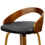 Artiss 2x Bar Stools Swivel Seat Curving Backrest - Image 6