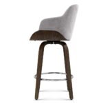 Artiss Bar Stools Swivel Velvet Padded Wooden - Image 3