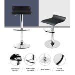 Artiss 4x Bar Stools Adjustable Gas Lift Chairs Black - Image 5