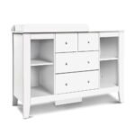 Keezi Baby Changing Table Diaper Station Drawers Chest Cabinet Nursery Furniture - Image 3
