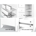 Keezi Baby Changing Table Diaper Station Drawers Chest Cabinet Nursery Furniture - Image 7
