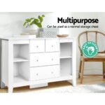 Keezi Baby Changing Table Diaper Station Drawers Chest Cabinet Nursery Furniture - Image 8