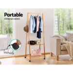 Artiss Clothes Rack Airer Coat Stand 165x59cm Wheels - Image 7