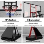 Everfit 3.05M Basketball Hoop Stand System Adjustable Height Portable Black Pro - Image 4