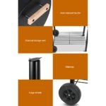 Grillz BBQ Grill 2-In-1 Offset Charcoal Smoker - Image 6