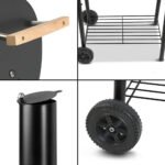 Grillz BBQ Grill 2-In-1 Offset Charcoal Smoker - Image 7