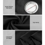 Artiss 2X Blockout Curtains Eyelet 140x230cm Black - Image 6