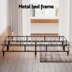 Artiss Bed Frame King Size Metal Grey MASON - Image 5