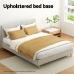 Artiss Bed Frame Double Size Beige ZORA - Image 5