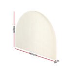 Artiss Bed Head Headboard Bed Frame Queen Boucle - GREI White - Image 2