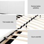 Artiss Bed Frame Double Size White NEO - Image 6