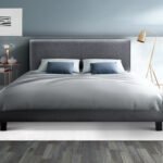 Artiss Bed Frame Queen Size Grey NEO - Image 7