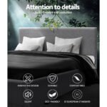 Artiss Bed Frame Double Size Gas Lift Grey NINO - Image 4