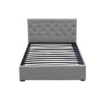 Artiss Bed Frame King Single Size Gas Lift Grey VILA - Image 3