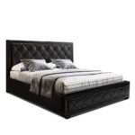 Artiss Bed Frame Queen Size Gas Lift Black TIYO - Image 8
