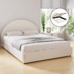 Artiss Bed Frame Gas Lift Strorage Beds Base Platform Boucle Fabric Double ELLA - Image 7