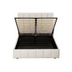 Artiss Bed Frame Double Size Beige TETTE - Image 3