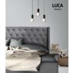Artiss Bed Head Headboard King Size Fabric - LUCA Grey - Image 4
